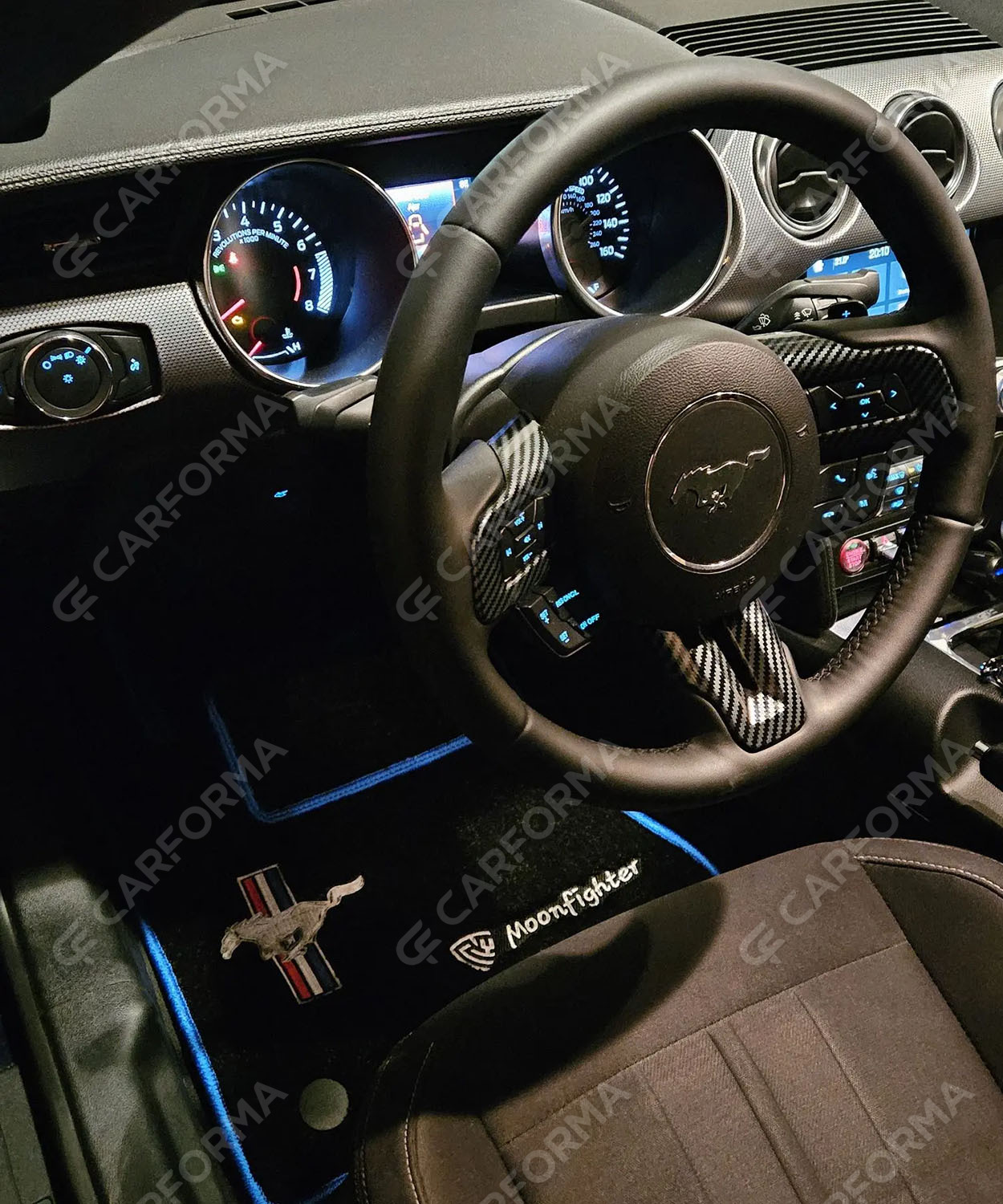 Ворсовые коврики на Ford Mustang VI 2013&nbsp;-&nbsp;2023 в Калуге