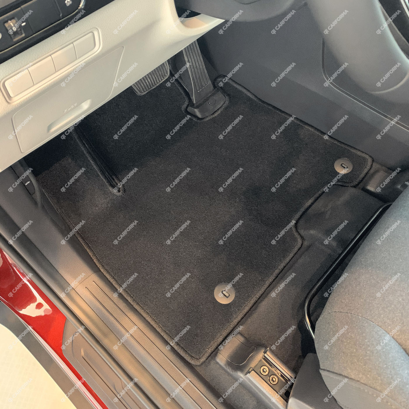 Ворсовые коврики на KIA Carnival IV 7 мест с оттоманками 2020&nbsp;-&nbsp;2025 в Калуге