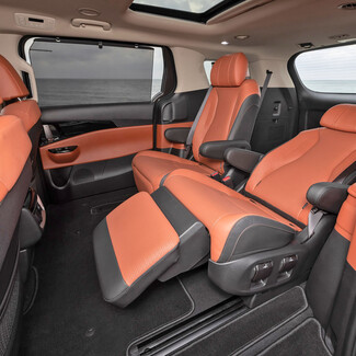 EVA коврики на KIA Carnival IV 7 мест с оттоманками 2020 - 2025 в Калуге